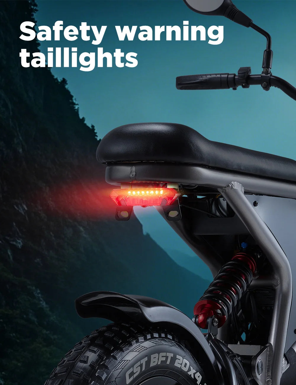 Elektrische fiets met dubbele motor 2×1000W en uitneembare accu