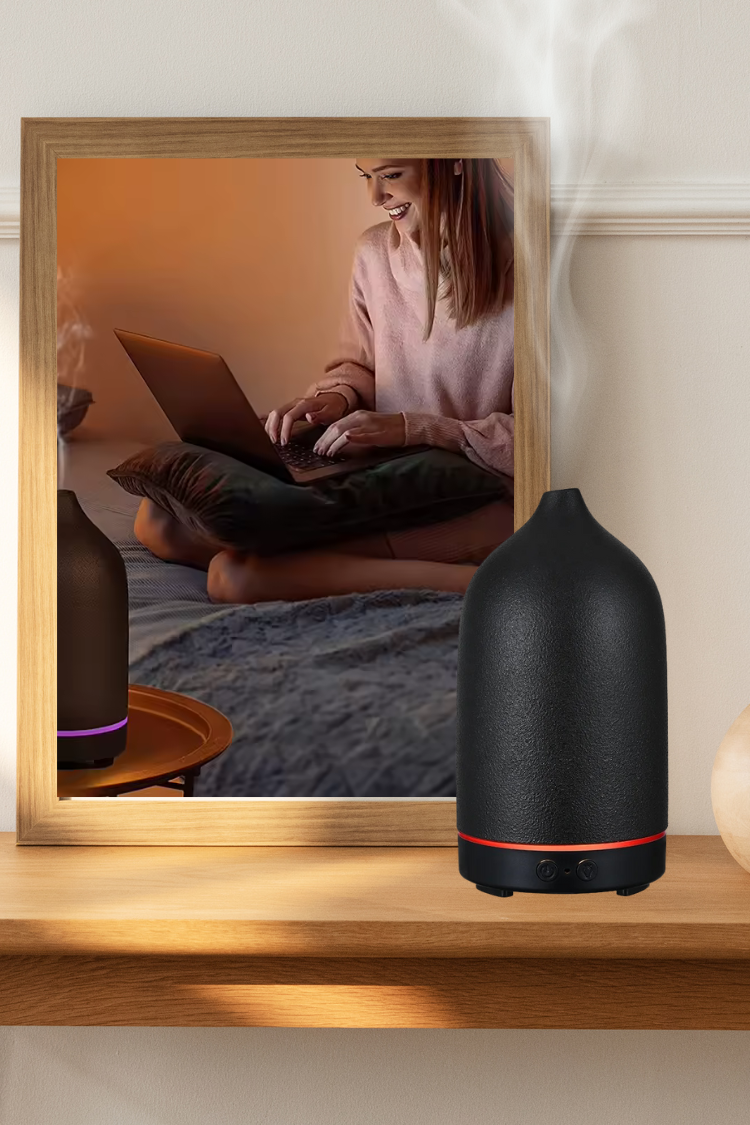 Stone Aroma Diffuser Zwart