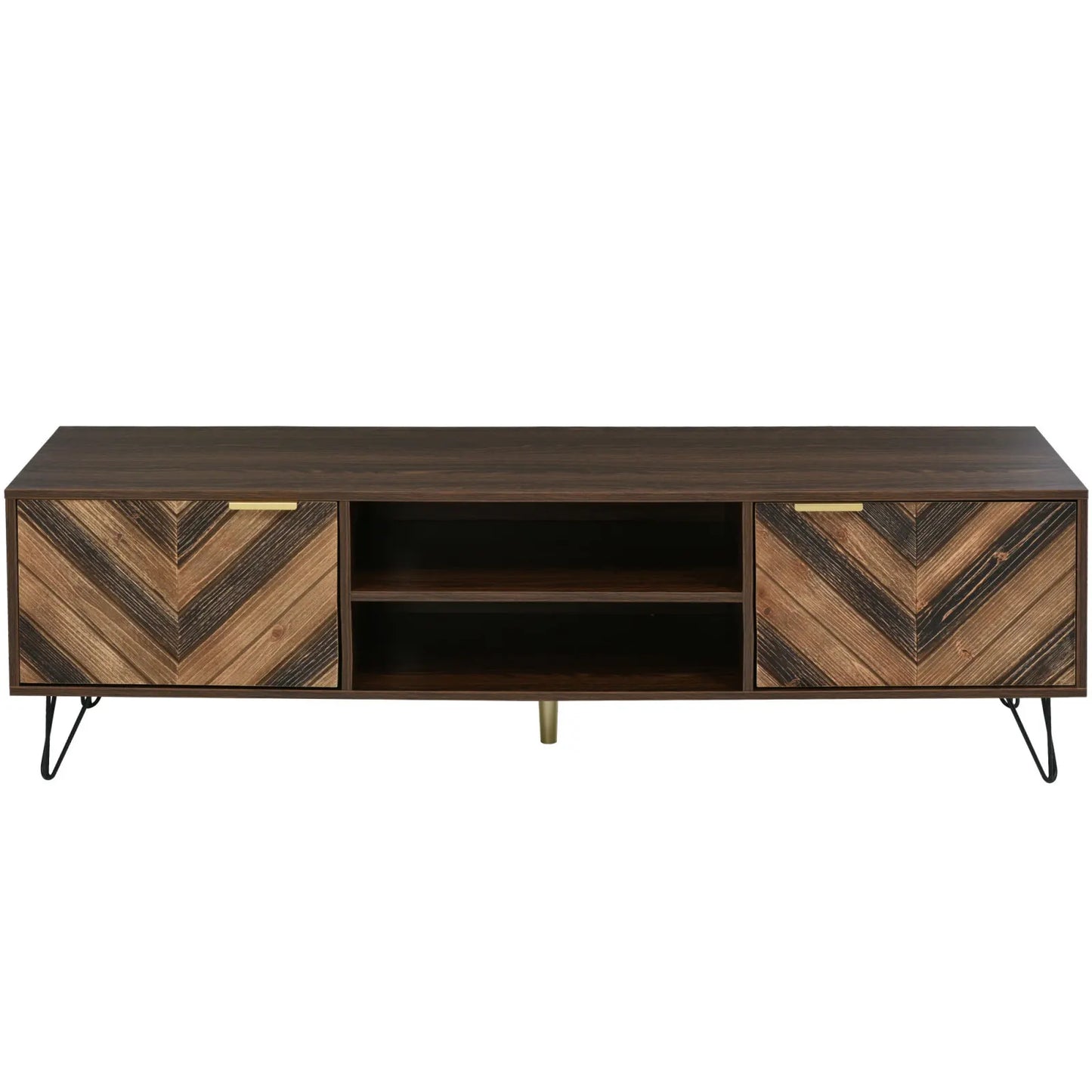 Moderne tv-tafel in houtlook 