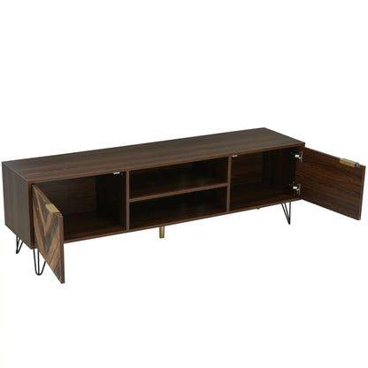 Moderne tv-tafel in houtlook 