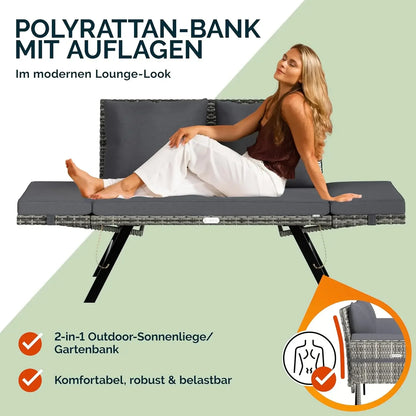Polyrotan tuinbank