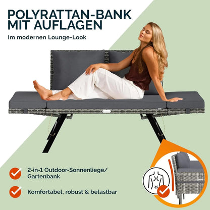 Polyrotan tuinbank
