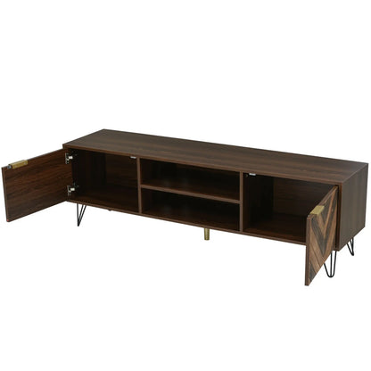 Moderne tv-tafel in houtlook 