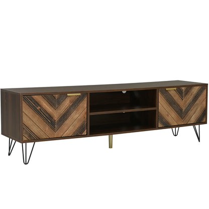 Moderne tv-tafel in houtlook 
