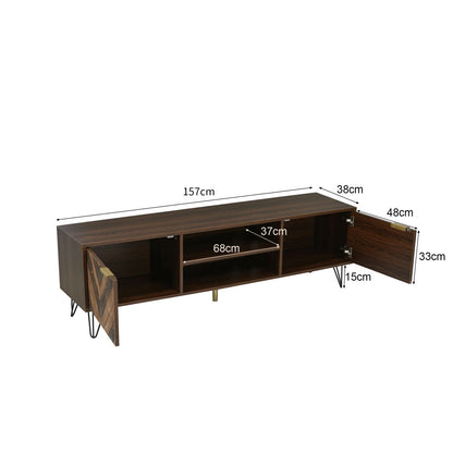 Moderne tv-tafel in houtlook 